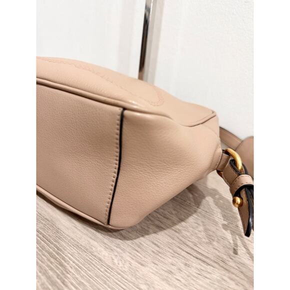 Prada Milano Beige Leather Logo Embossed Camera Crossbody Bag - Picture 8 of 15